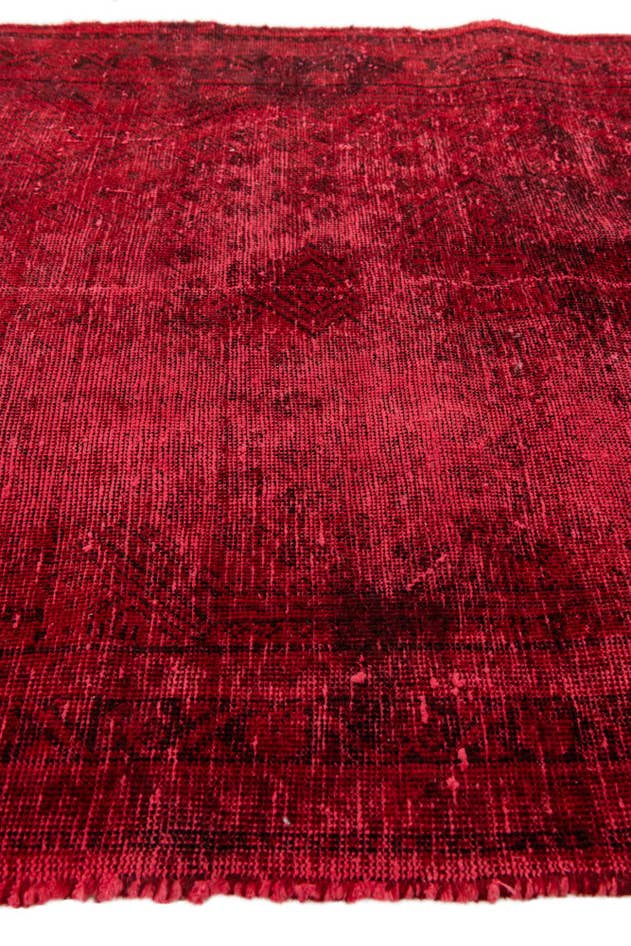 Detail image of 3' 7 x 5' Hand Knotted Ultra Vintage Persian Wool Rug