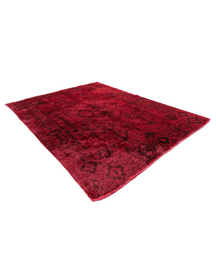 4' 10 x 6' 2 Hand Knotted Ultra Vintage Persian Wool Rug