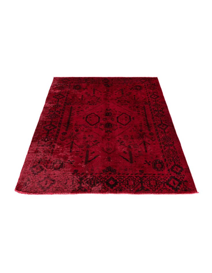 Detail image of 4' 10 x 6' 2 Hand Knotted Ultra Vintage Persian Wool Rug