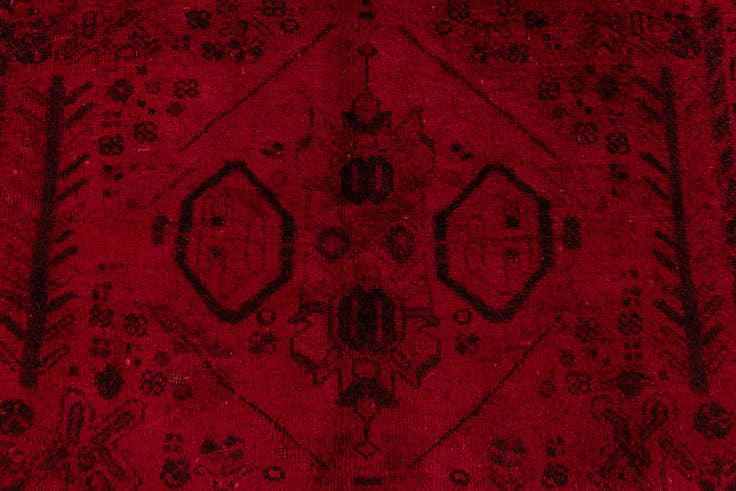 Detail image of 4' 10 x 6' 2 Hand Knotted Ultra Vintage Persian Wool Rug