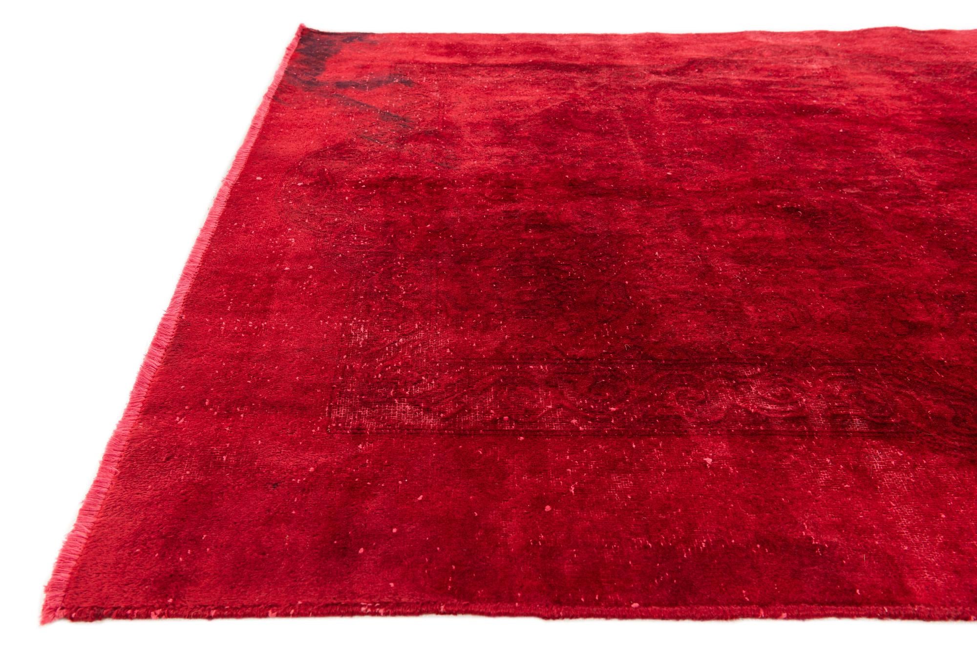 4' 10 x 6' 8 Hand Knotted Ultra Vintage Persian Wool Rug