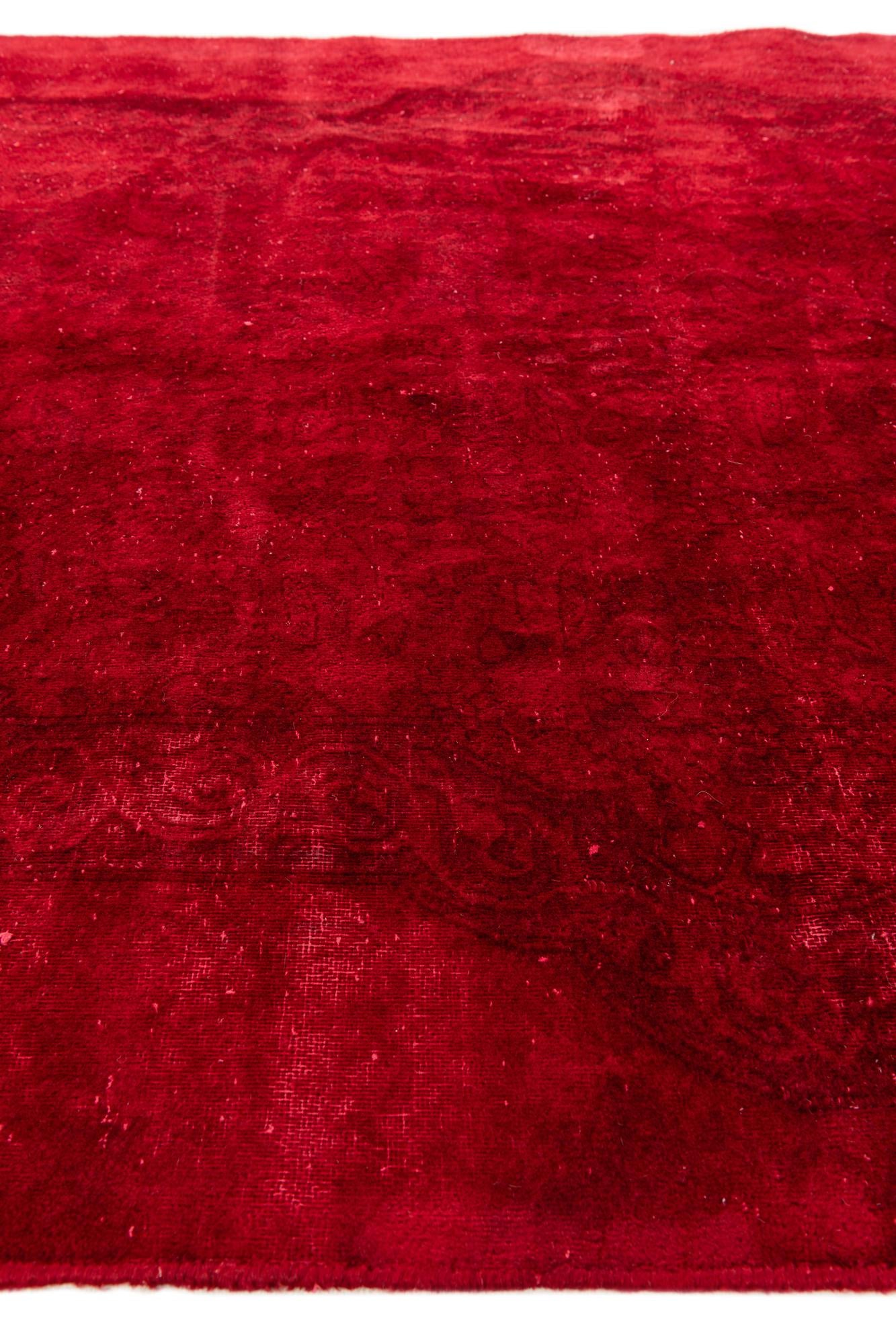 4' 10 x 6' 8 Hand Knotted Ultra Vintage Persian Wool Rug