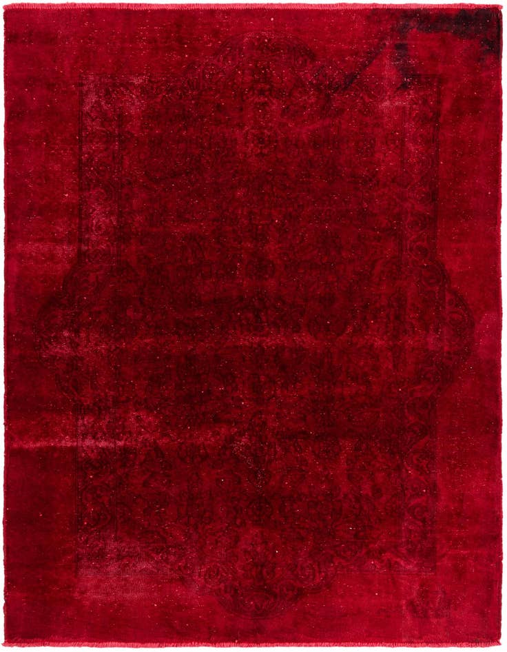 Detail image of 4' 10 x 6' 8 Hand Knotted Ultra Vintage Persian Wool Rug
