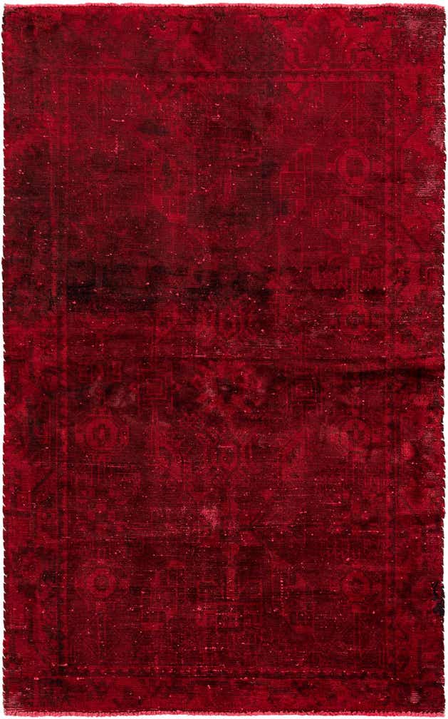 4' 3 x 6' 7 Hand Knotted Ultra Vintage Persian Wool Rug