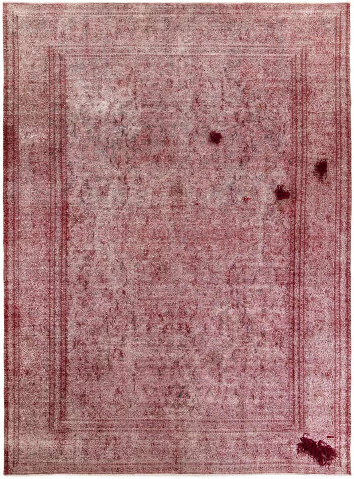10' x 13' 6 Hand Knotted Ultra Vintage Persian Wool Rug