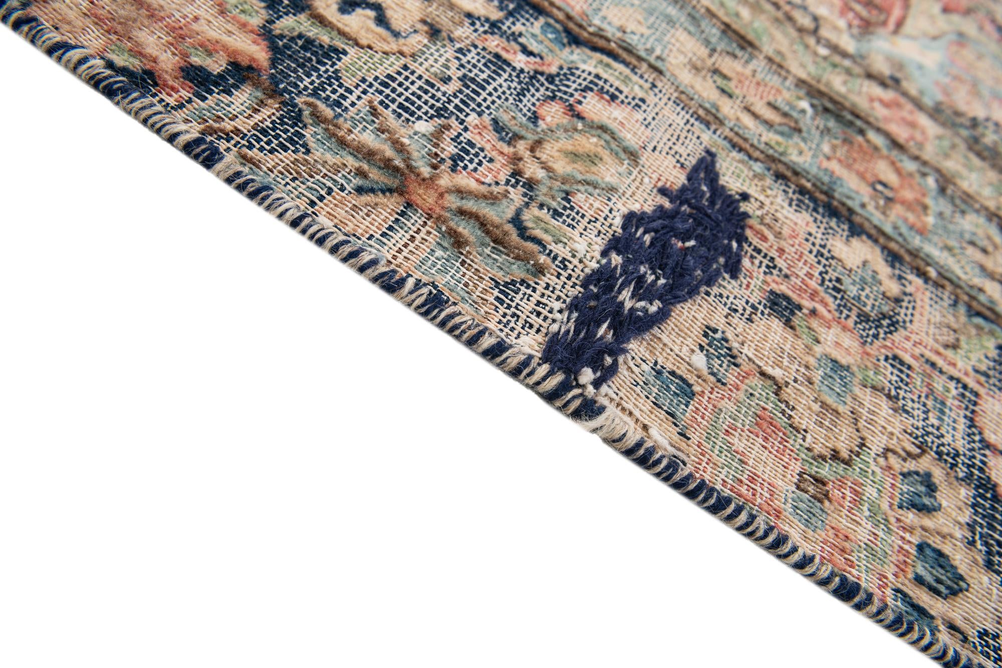 7' 4 x 11' 4 Hand Knotted Ultra Vintage Persian Wool Rug