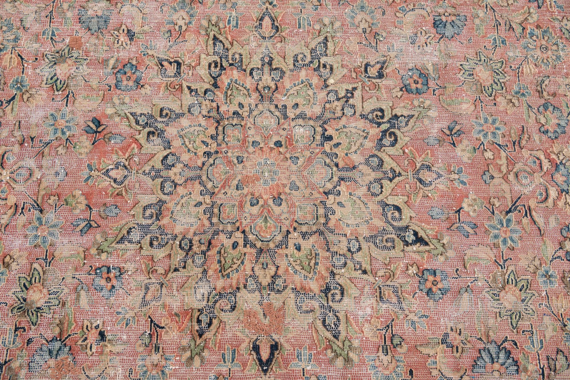7' 4 x 11' 4 Hand Knotted Ultra Vintage Persian Wool Rug