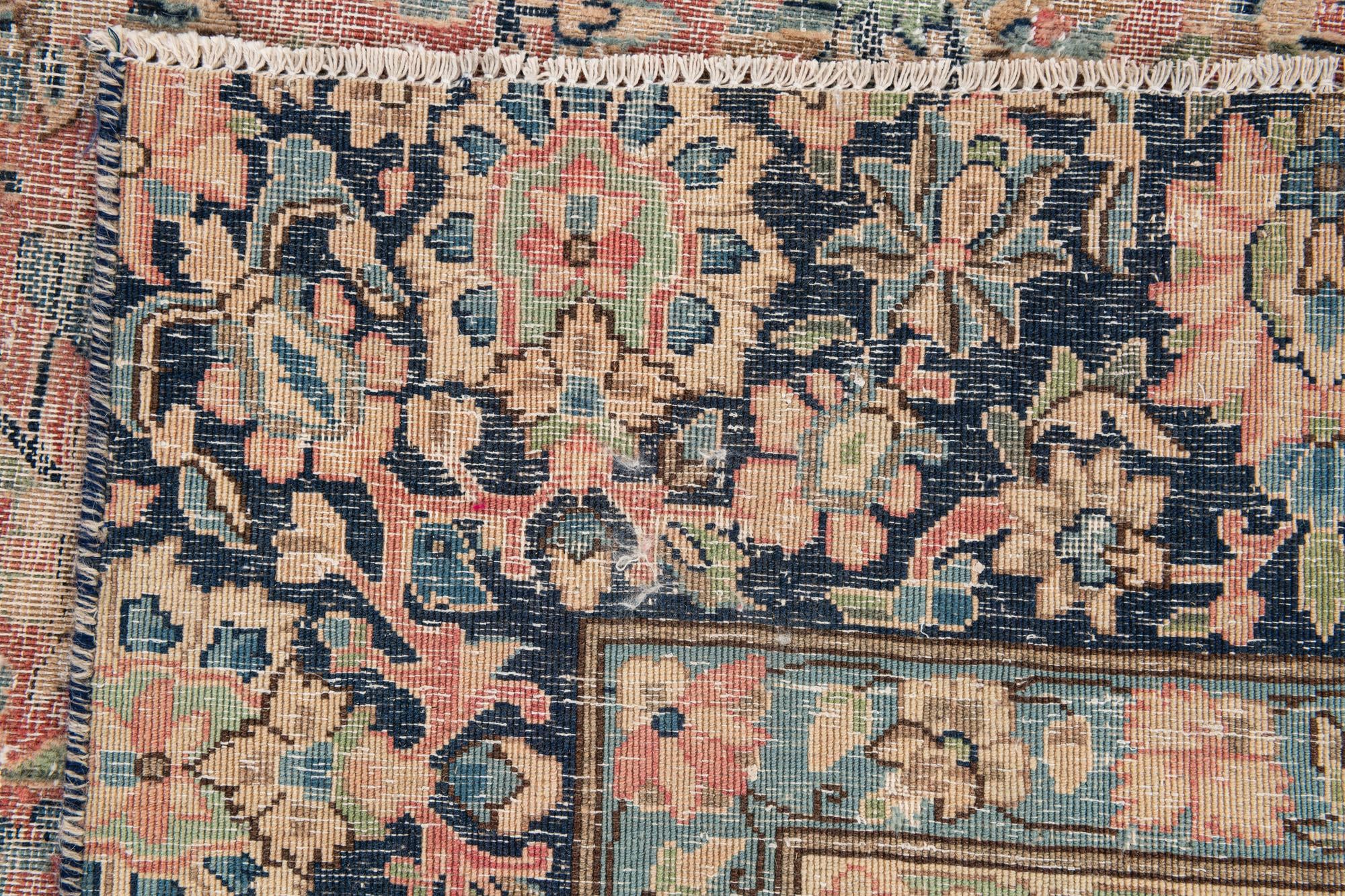 7' 4 x 11' 4 Hand Knotted Ultra Vintage Persian Wool Rug