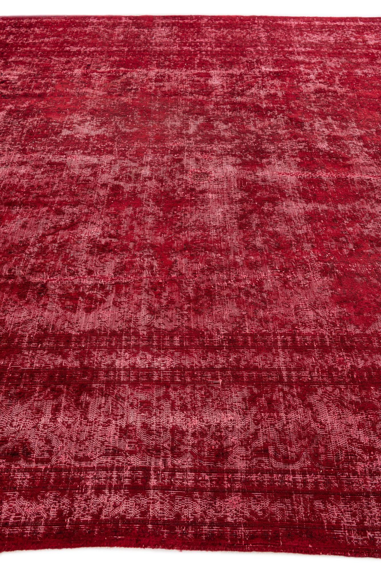 9' 6 x 12' 3 Hand Knotted Ultra Vintage Persian Wool Rug