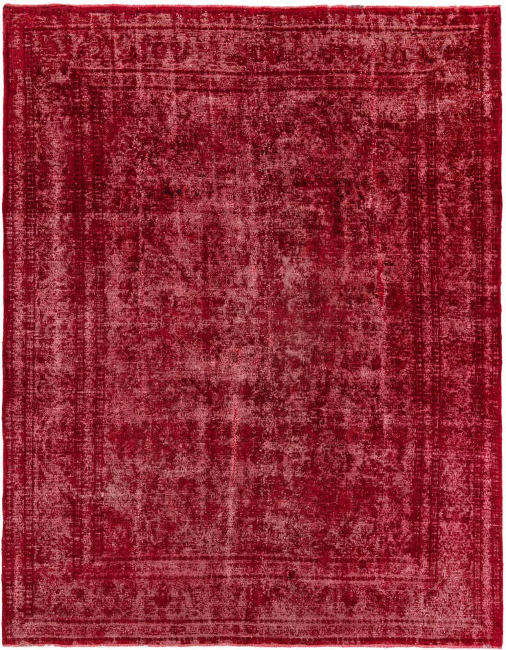 Detail image of 9' 6 x 12' 3 Hand Knotted Ultra Vintage Persian Wool Rug