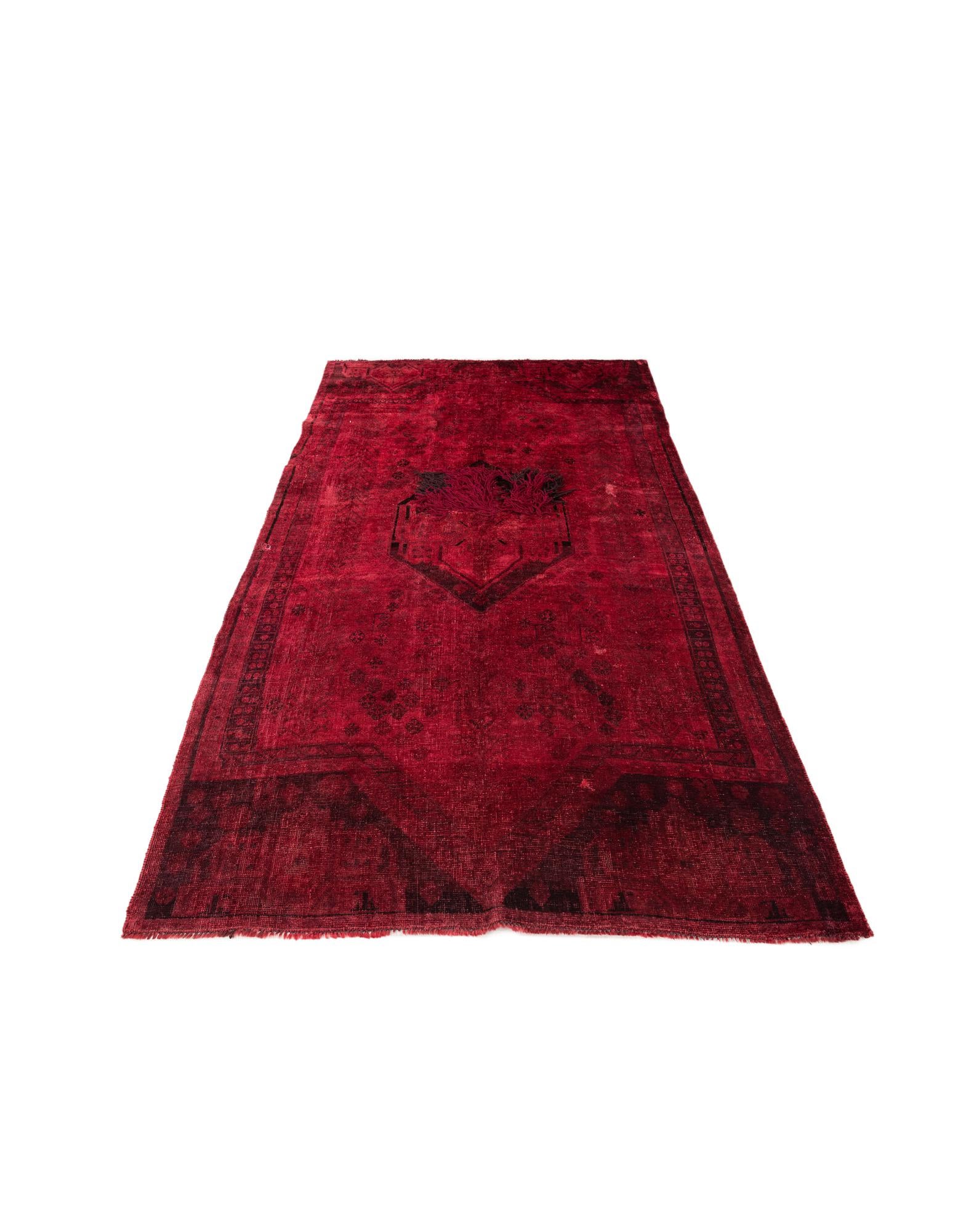 4' 7 x 8' 2 Hand Knotted Ultra Vintage Persian Wool Rug
