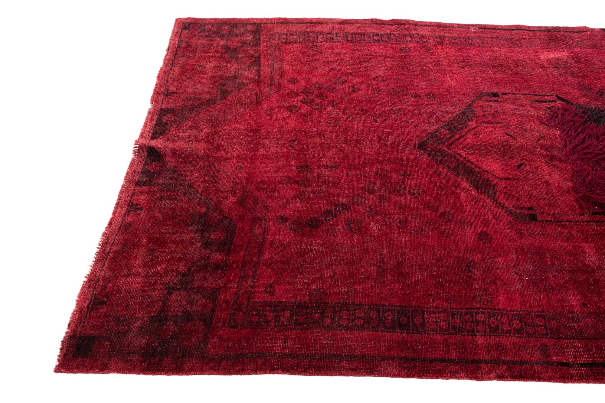 4' 7 x 8' 2 Hand Knotted Ultra Vintage Persian Wool Rug