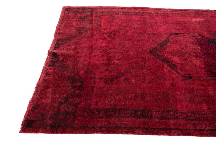 Detail image of 4' 7 x 8' 2 Hand Knotted Ultra Vintage Persian Wool Rug