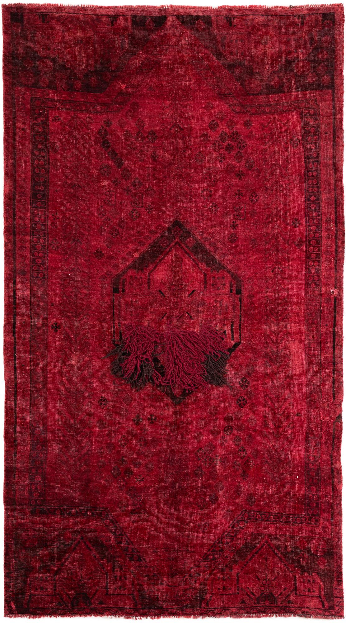 4' 7 x 8' 2 Hand Knotted Ultra Vintage Persian Wool Rug