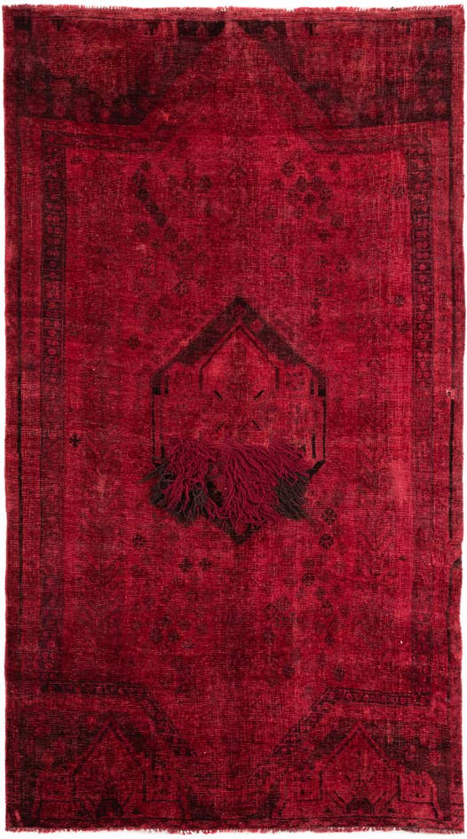 Detail image of 4' 7 x 8' 2 Hand Knotted Ultra Vintage Persian Wool Rug