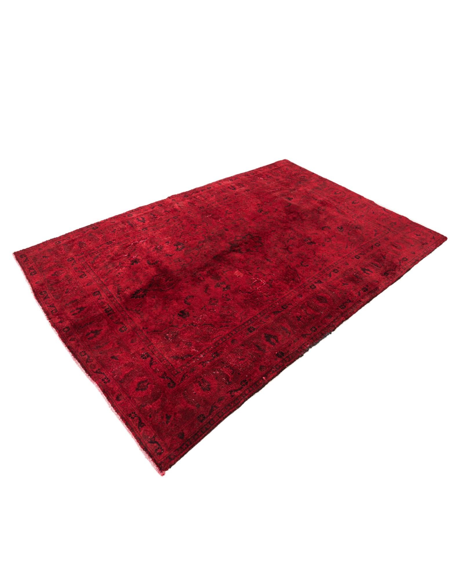 140cm x 205cm anudado a mano Ultra Vintage Alfombra Persa Lana