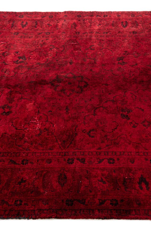 Detail image of 140cm x 205cm anudado a mano Ultra Vintage Alfombra Persa Lana