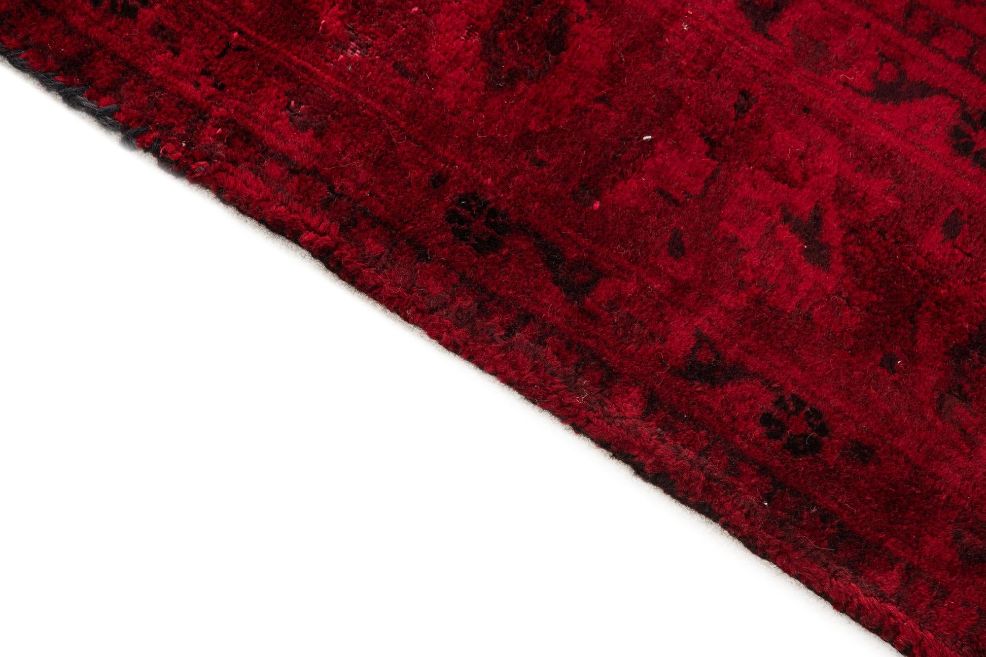 140cm x 205cm anudado a mano Ultra Vintage Alfombra Persa Lana