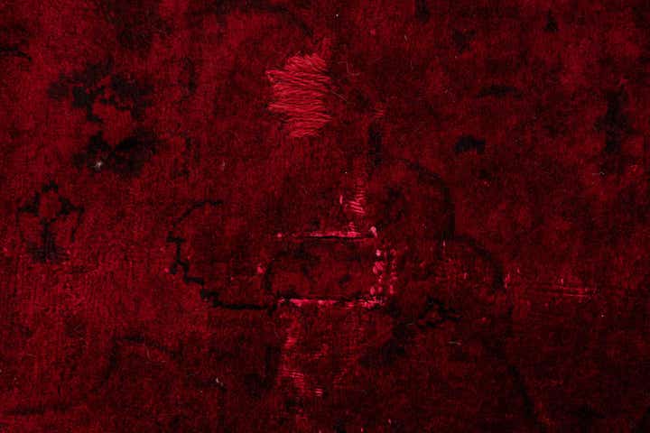 4' 7 x 6' 9 Hand Knotted Ultra Vintage Persian Wool Rug