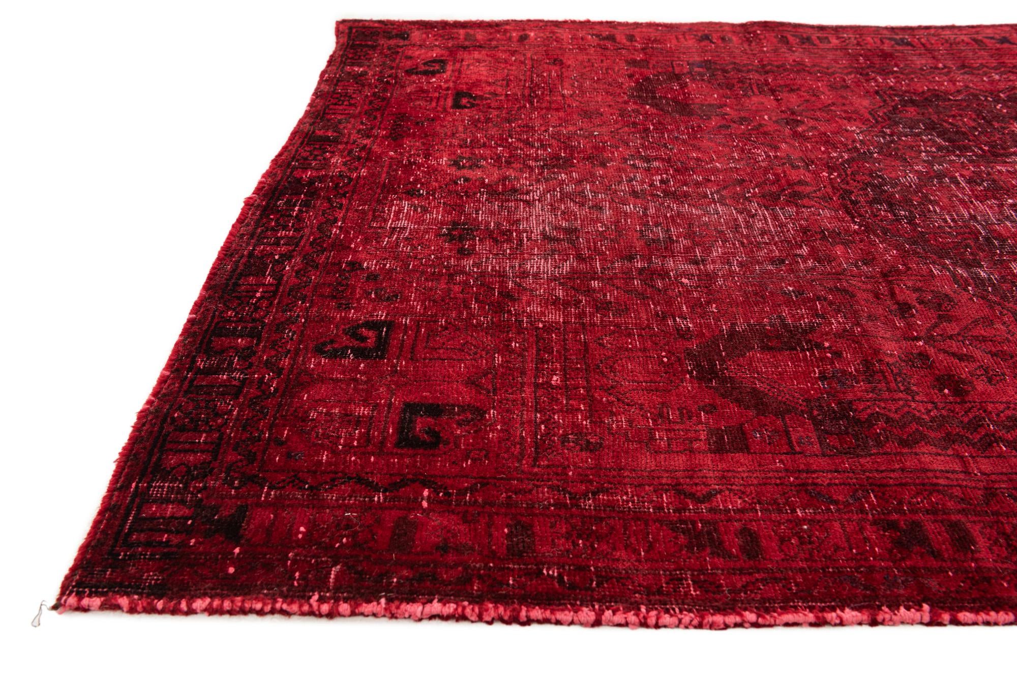 3' 10 x 6' 4 Hand Knotted Ultra Vintage Persian Wool Rug