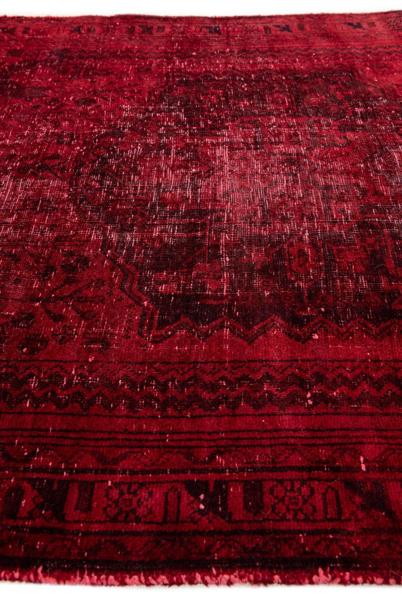 3' 10 x 6' 4 Hand Knotted Ultra Vintage Persian Wool Rug