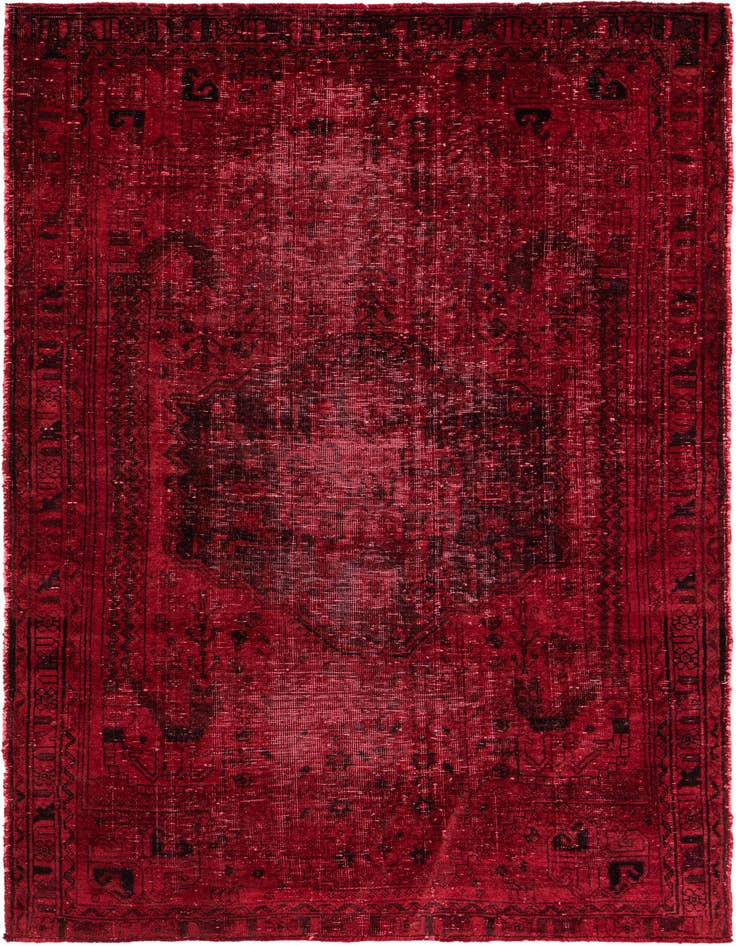 Detail image of 3' 10 x 6' 4 Hand Knotted Ultra Vintage Persian Wool Rug