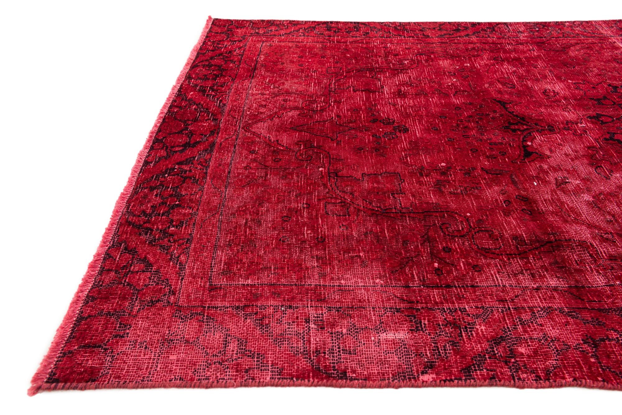 4' 4 x 7' 10 Hand Knotted Ultra Vintage Persian Wool Rug