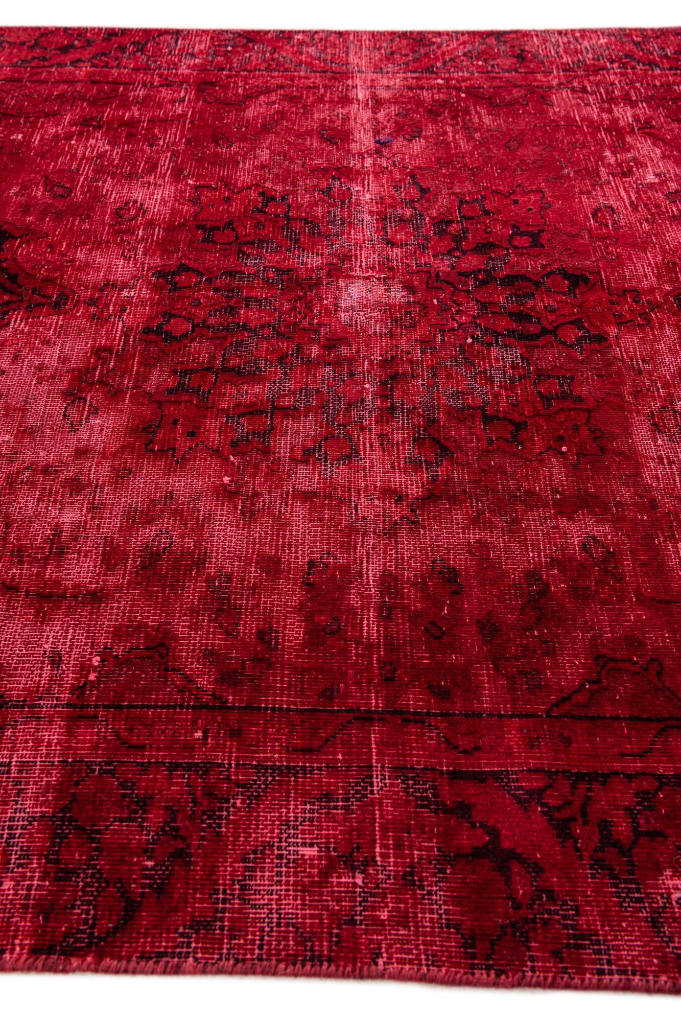 4' 4 x 7' 10 Hand Knotted Ultra Vintage Persian Wool Rug