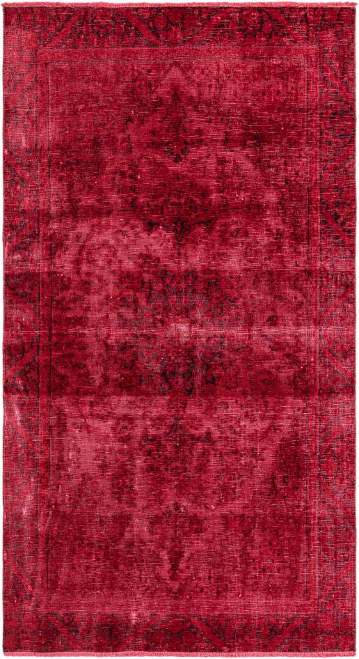 Detail image of 4' 4 x 7' 10 Hand Knotted Ultra Vintage Persian Wool Rug