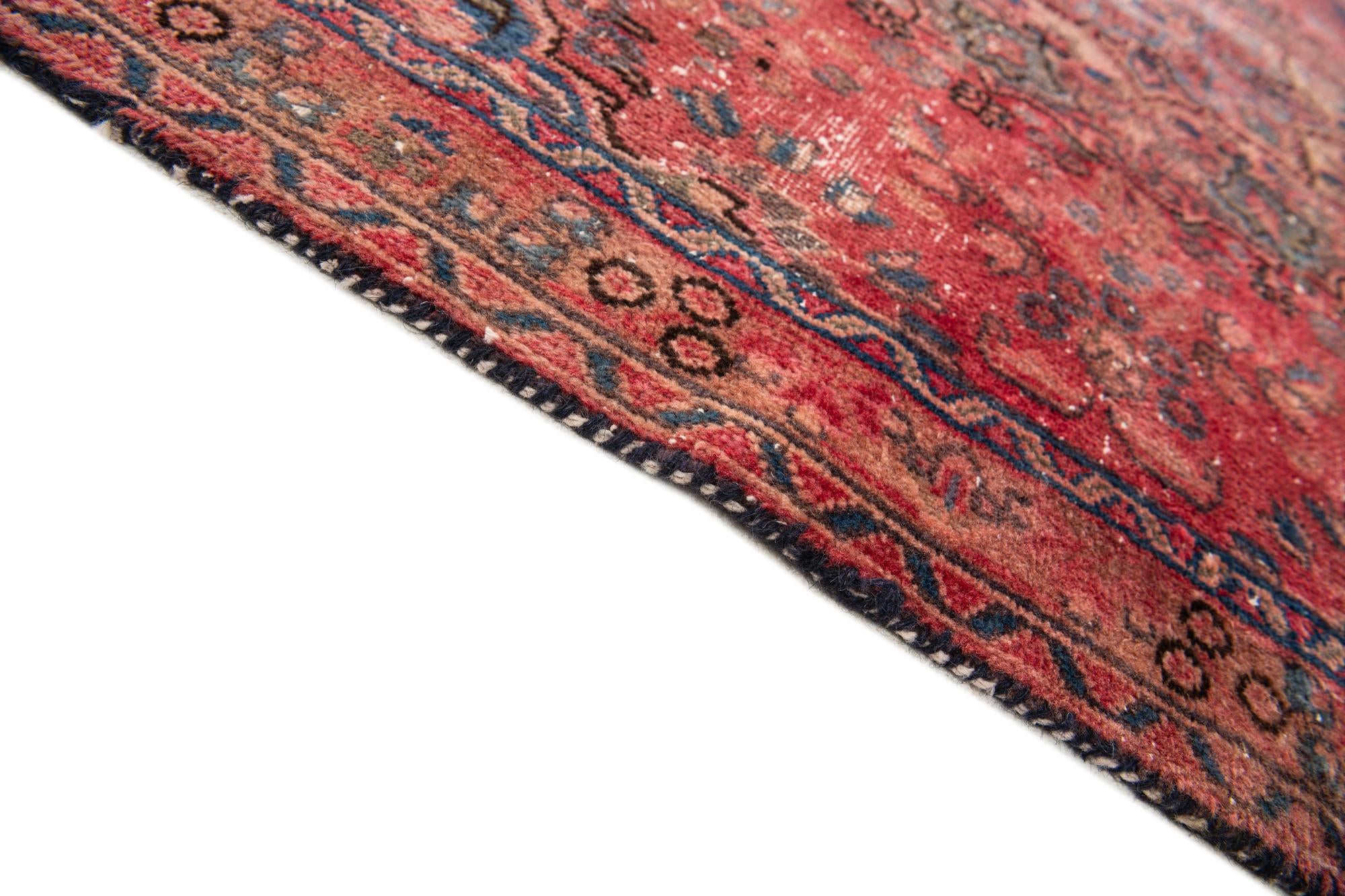 4' 10 x 7' 7 Hand Knotted Ultra Vintage Persian Wool Rug