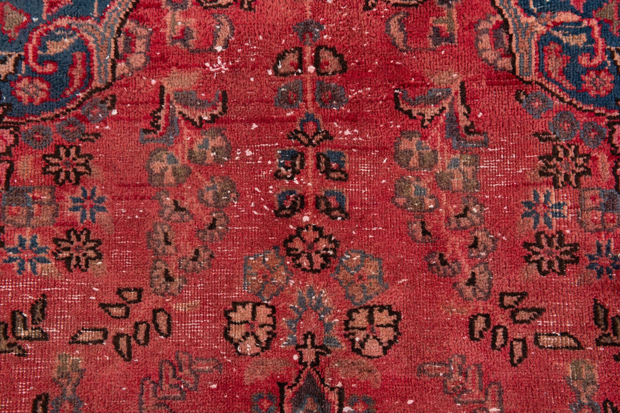 4' 10 x 7' 7 Hand Knotted Ultra Vintage Persian Wool Rug