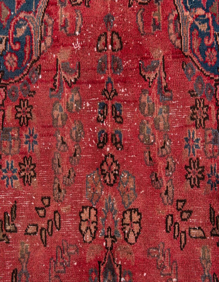 Detail image of 4' 10 x 7' 7  Hand Knotted Ultra Vintage Persian Wool Rug
