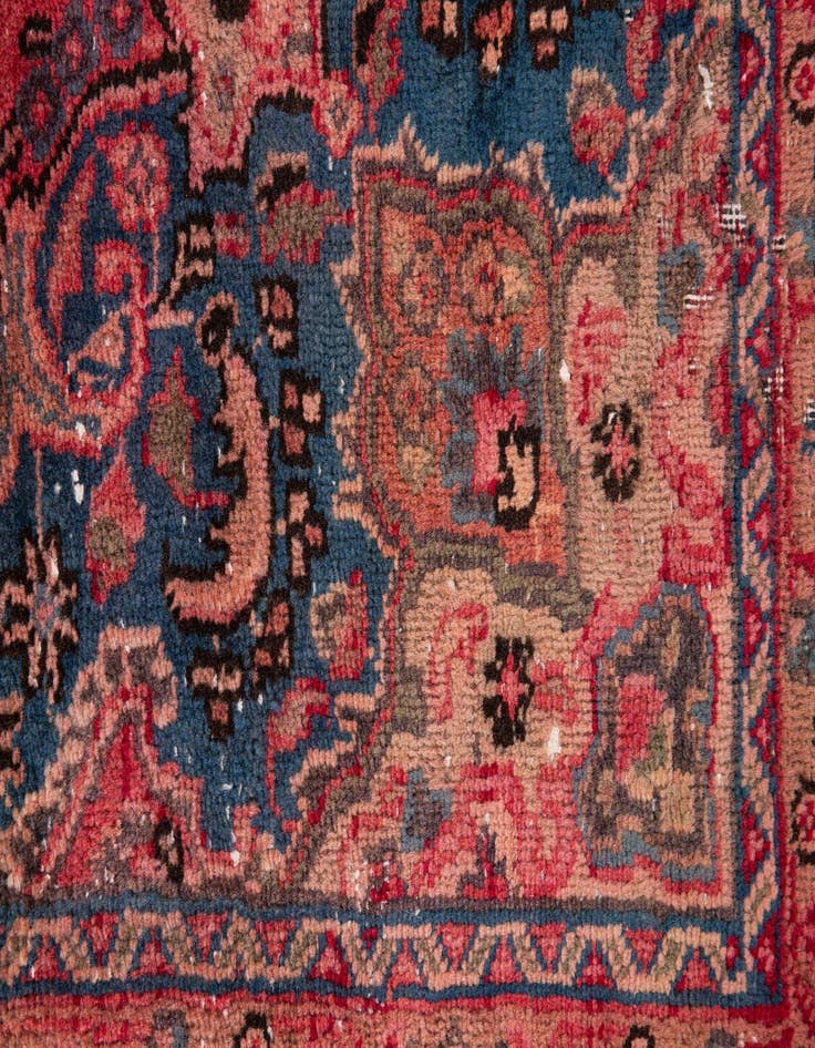 Detail image of 4' 10 x 7' 7  Hand Knotted Ultra Vintage Persian Wool Rug
