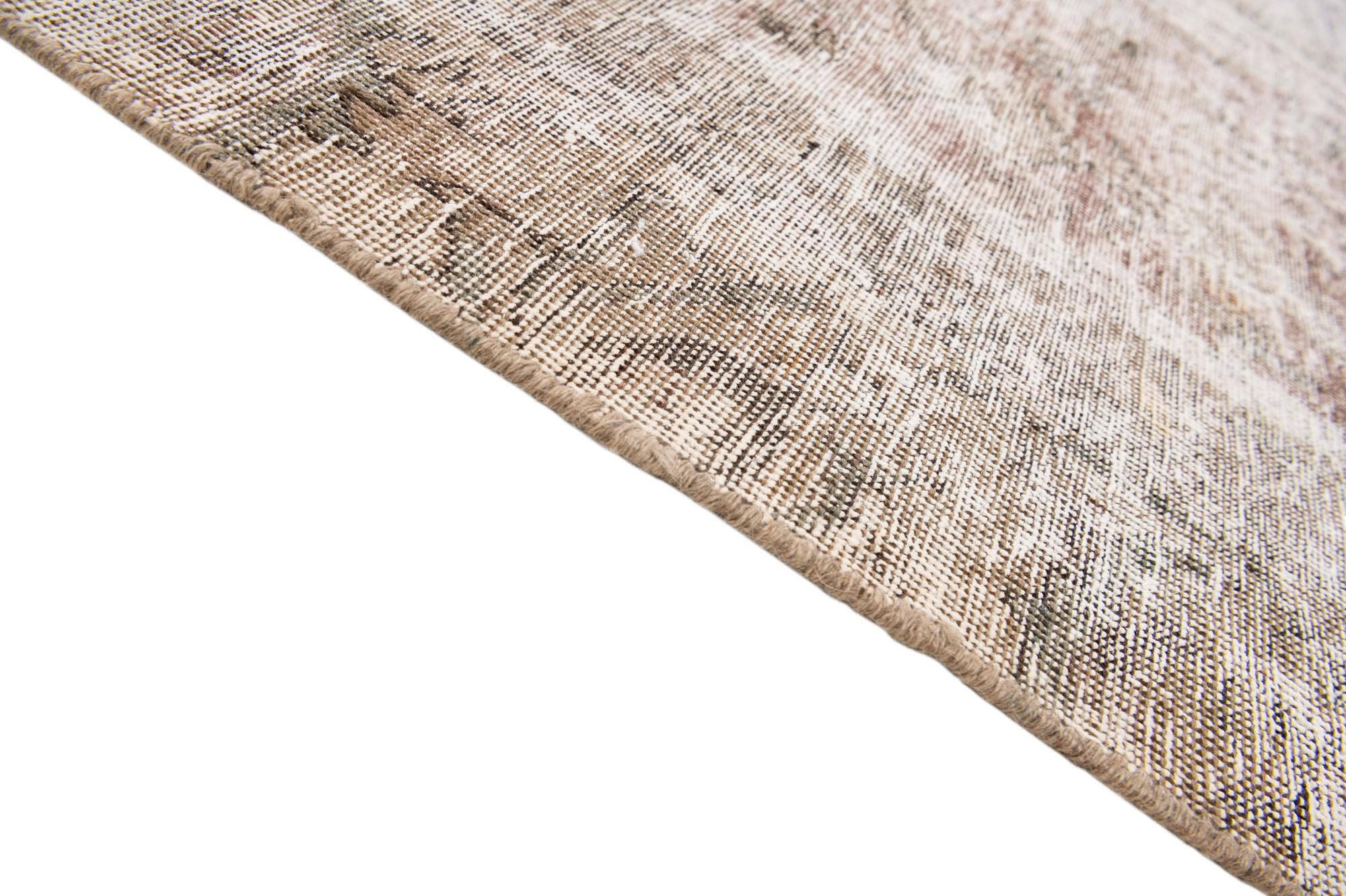 8' 4 x 11' 1 Hand Knotted Ultra Vintage Persian Wool Rug