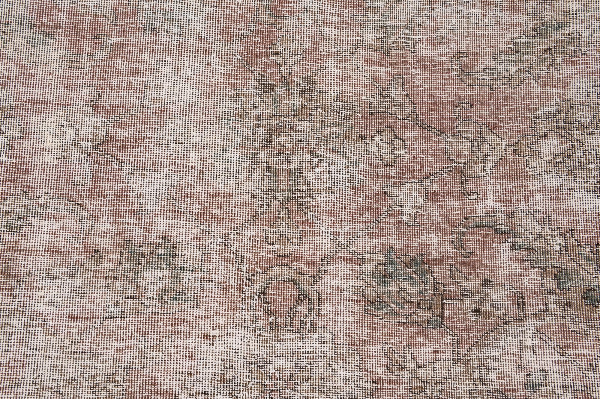 8' 4 x 11' 1 Hand Knotted Ultra Vintage Persian Wool Rug