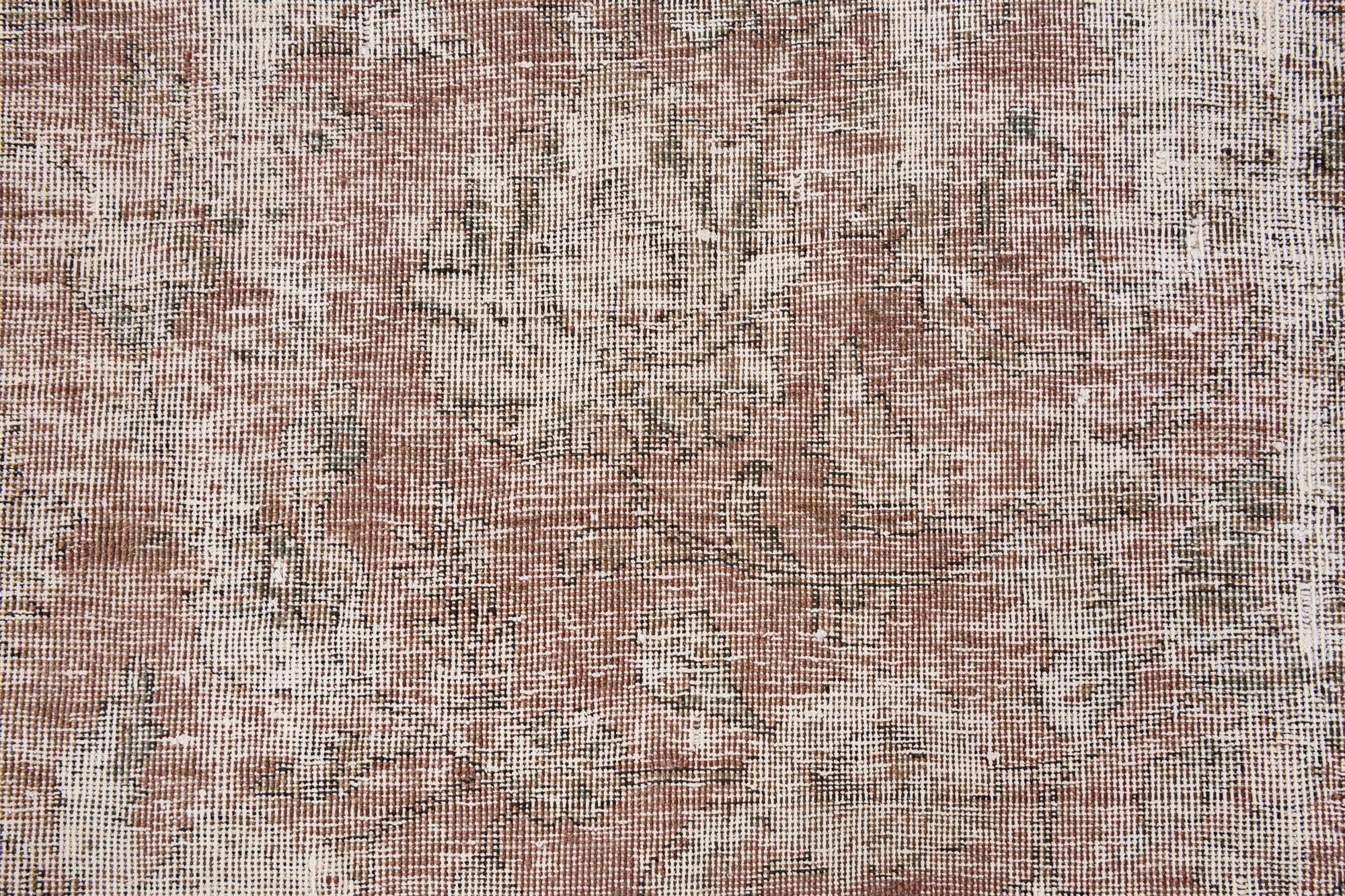 8' 4 x 11' 1 Hand Knotted Ultra Vintage Persian Wool Rug