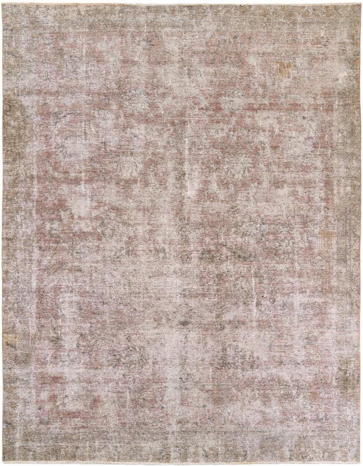 Detail image of 8' 4 x 11' 1 Hand Knotted Ultra Vintage Persian Wool Rug