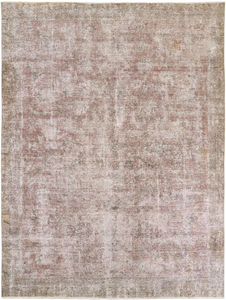 8' 4 x 11' 1 Hand Knotted Ultra Vintage Persian Wool Rug