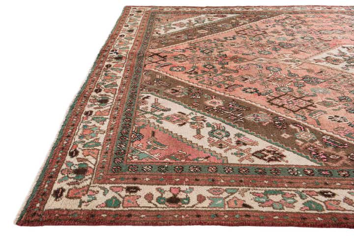 6' 8 x 9' 3 Hand Knotted Ultra Vintage Persian Wool Rug