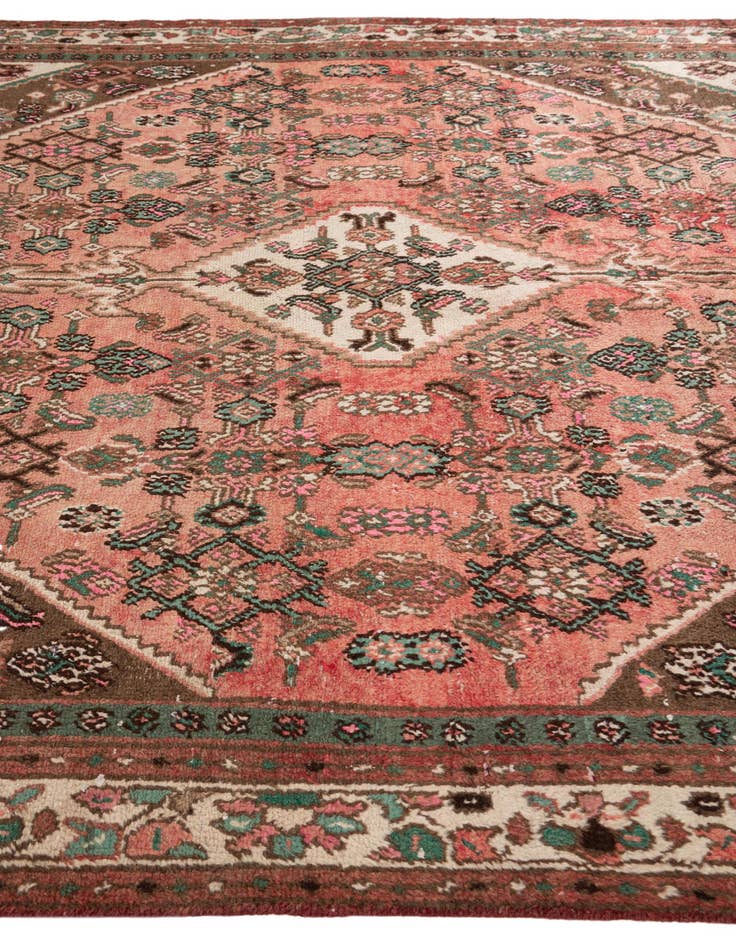 Detail image of 6' 8 x 9' 3  Hand Knotted Ultra Vintage Persian Wool Rug