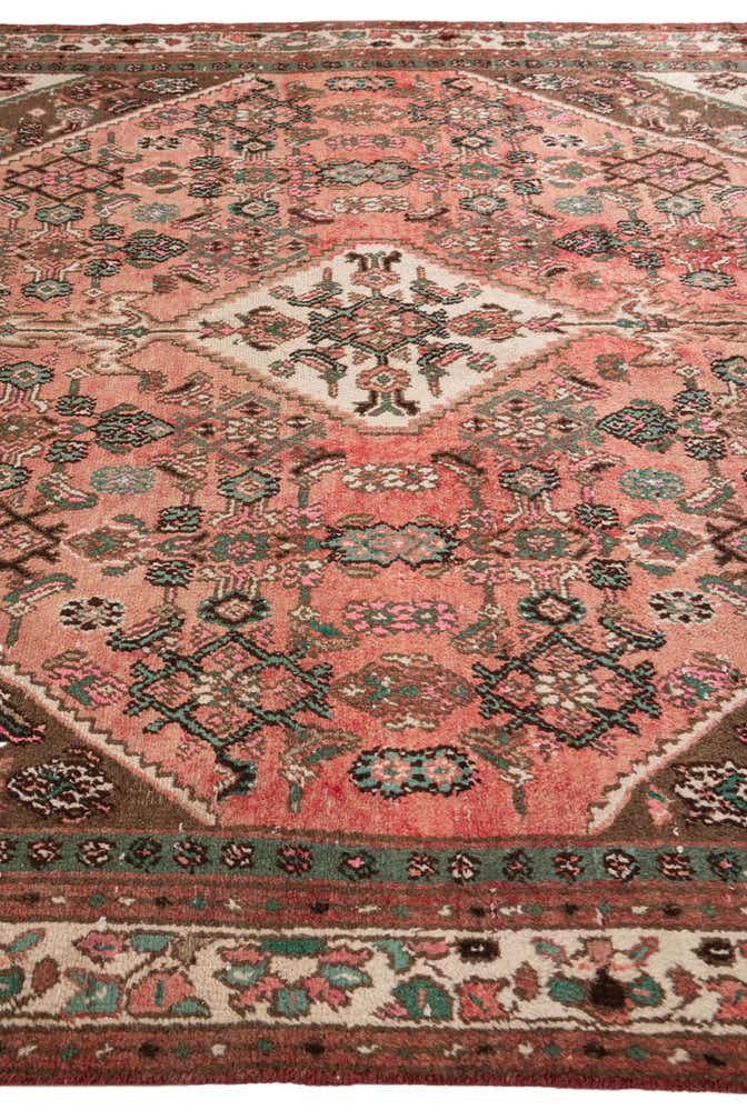 6' 8 x 9' 3 Hand Knotted Ultra Vintage Persian Wool Rug
