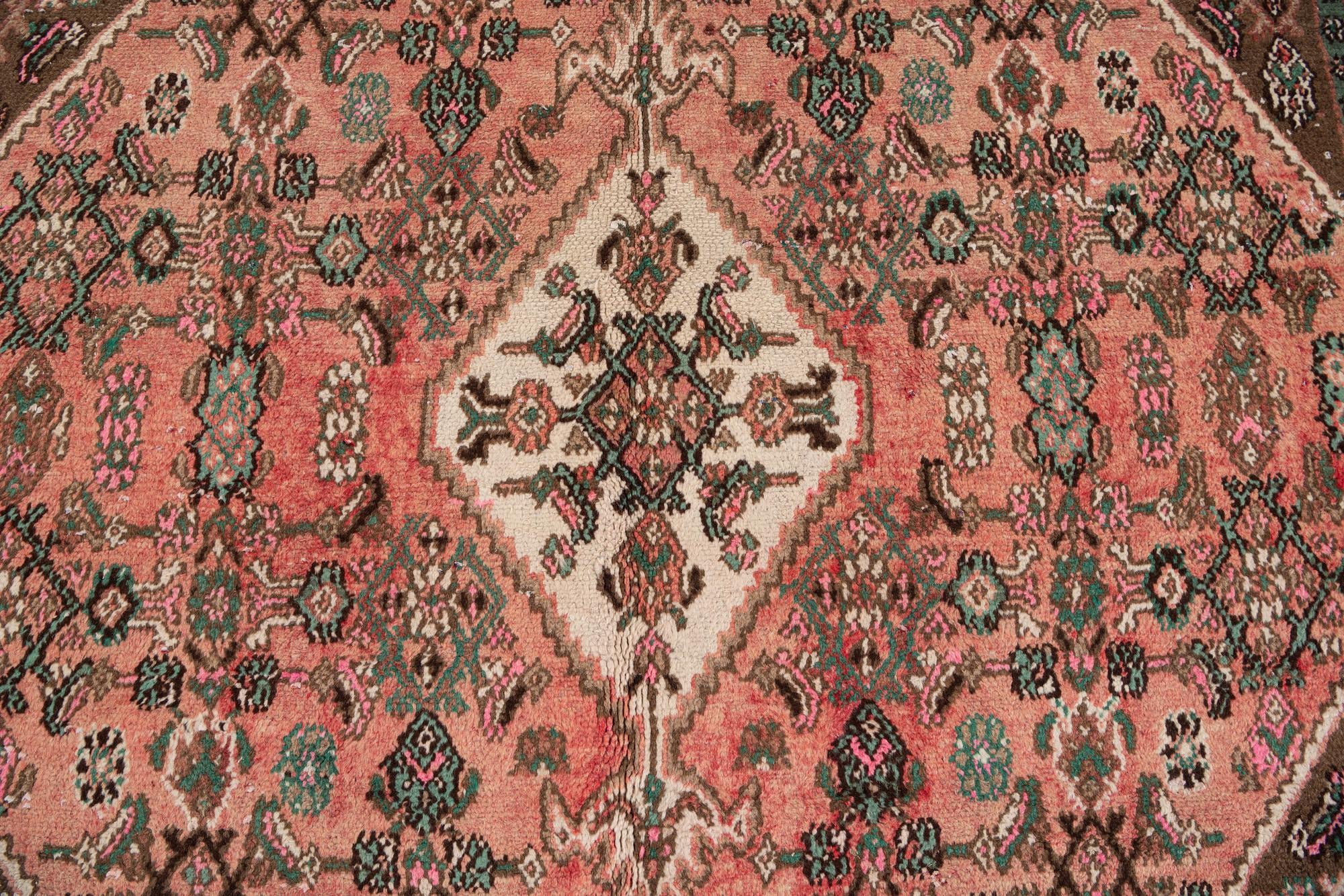6' 8 x 9' 3 Hand Knotted Ultra Vintage Persian Wool Rug