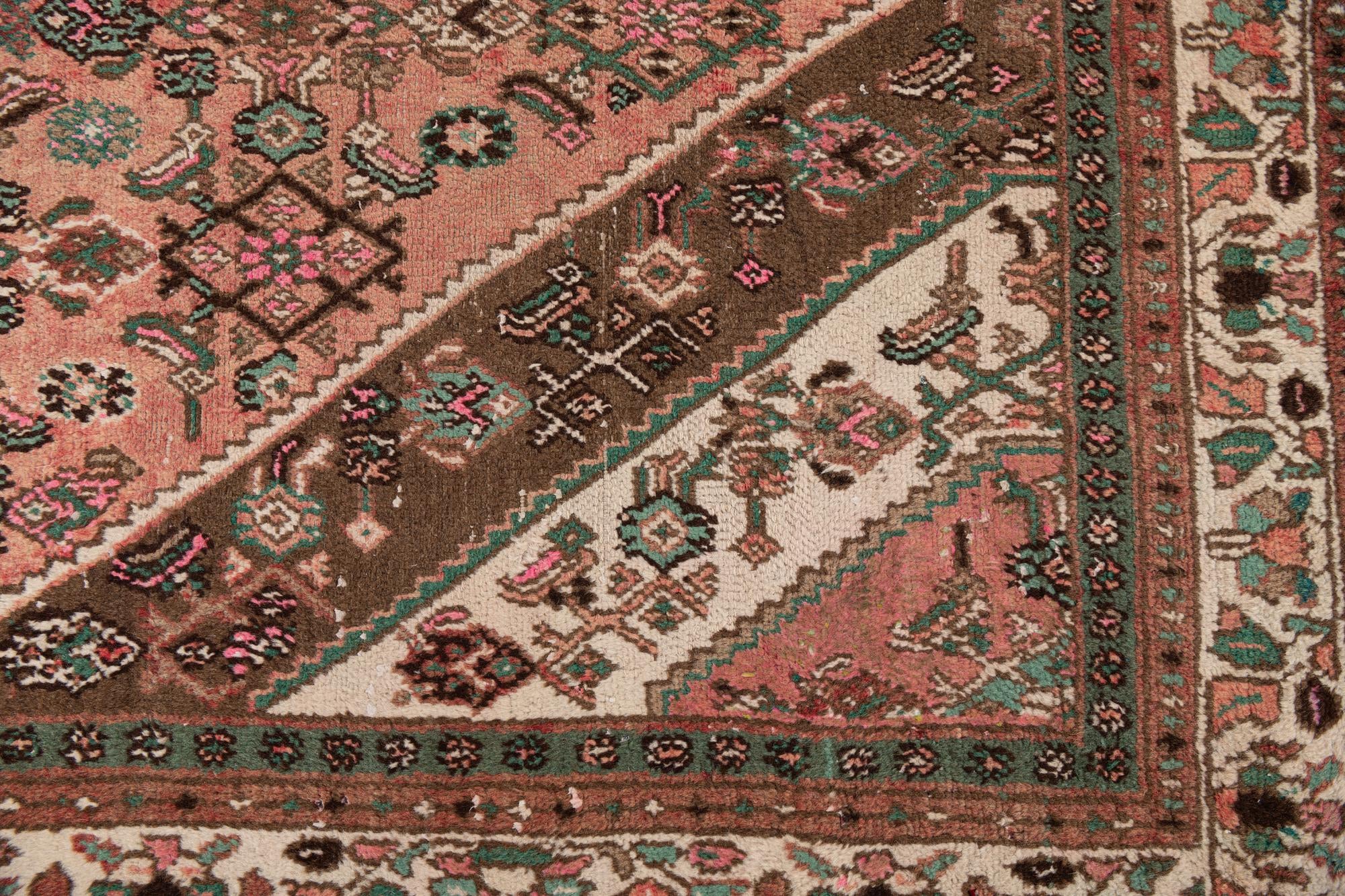 6' 8 x 9' 3 Hand Knotted Ultra Vintage Persian Wool Rug