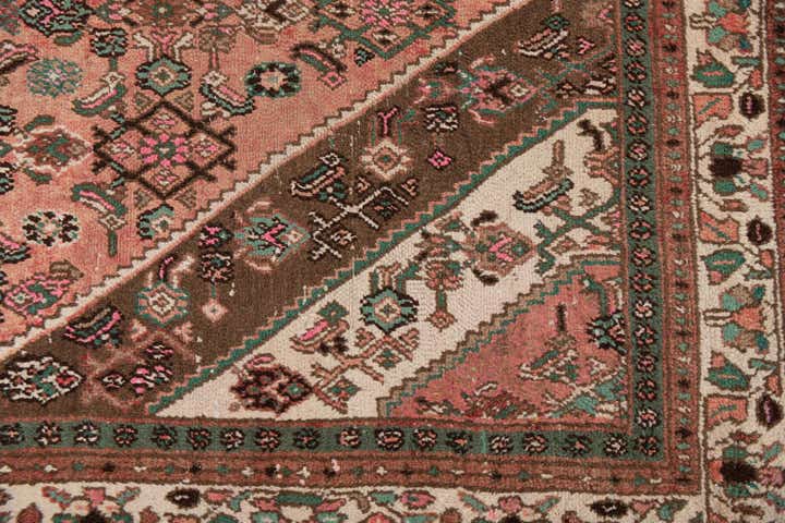 6' 8 x 9' 3 Hand Knotted Ultra Vintage Persian Wool Rug
