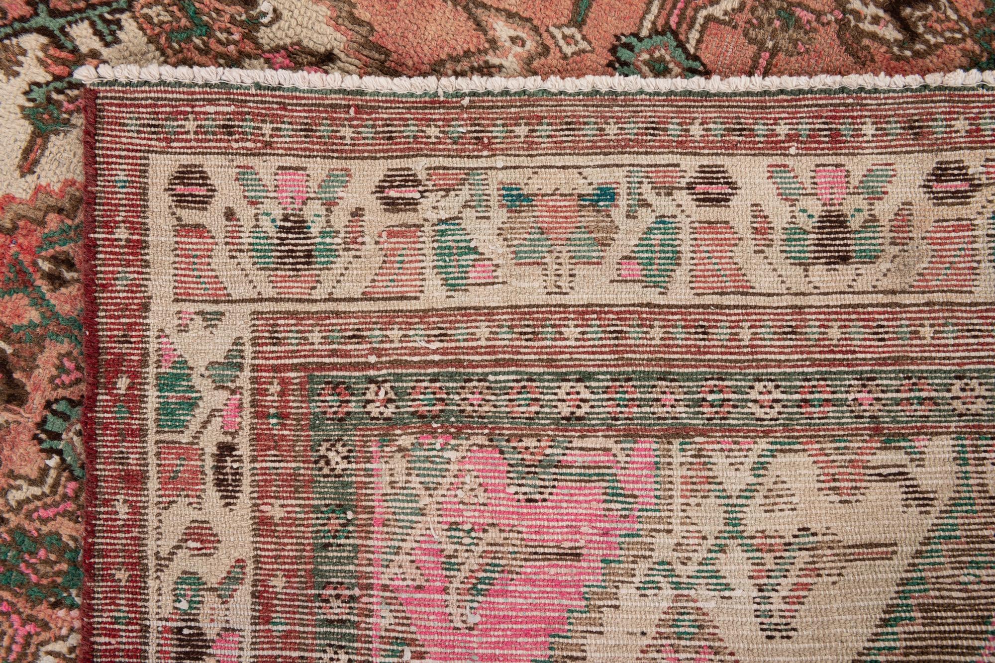 6' 8 x 9' 3 Hand Knotted Ultra Vintage Persian Wool Rug