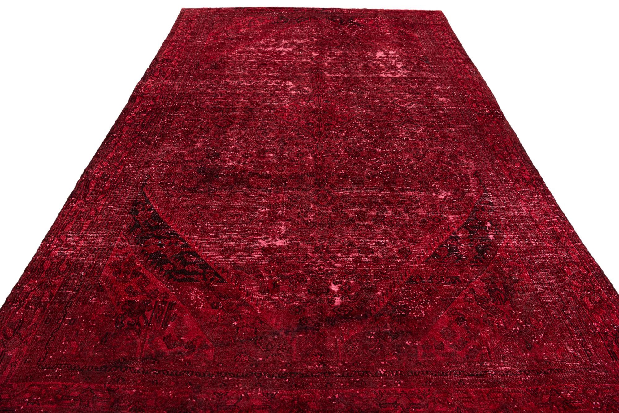 7' 6 x 11' 6 Hand Knotted Ultra Vintage Persian Wool Rug