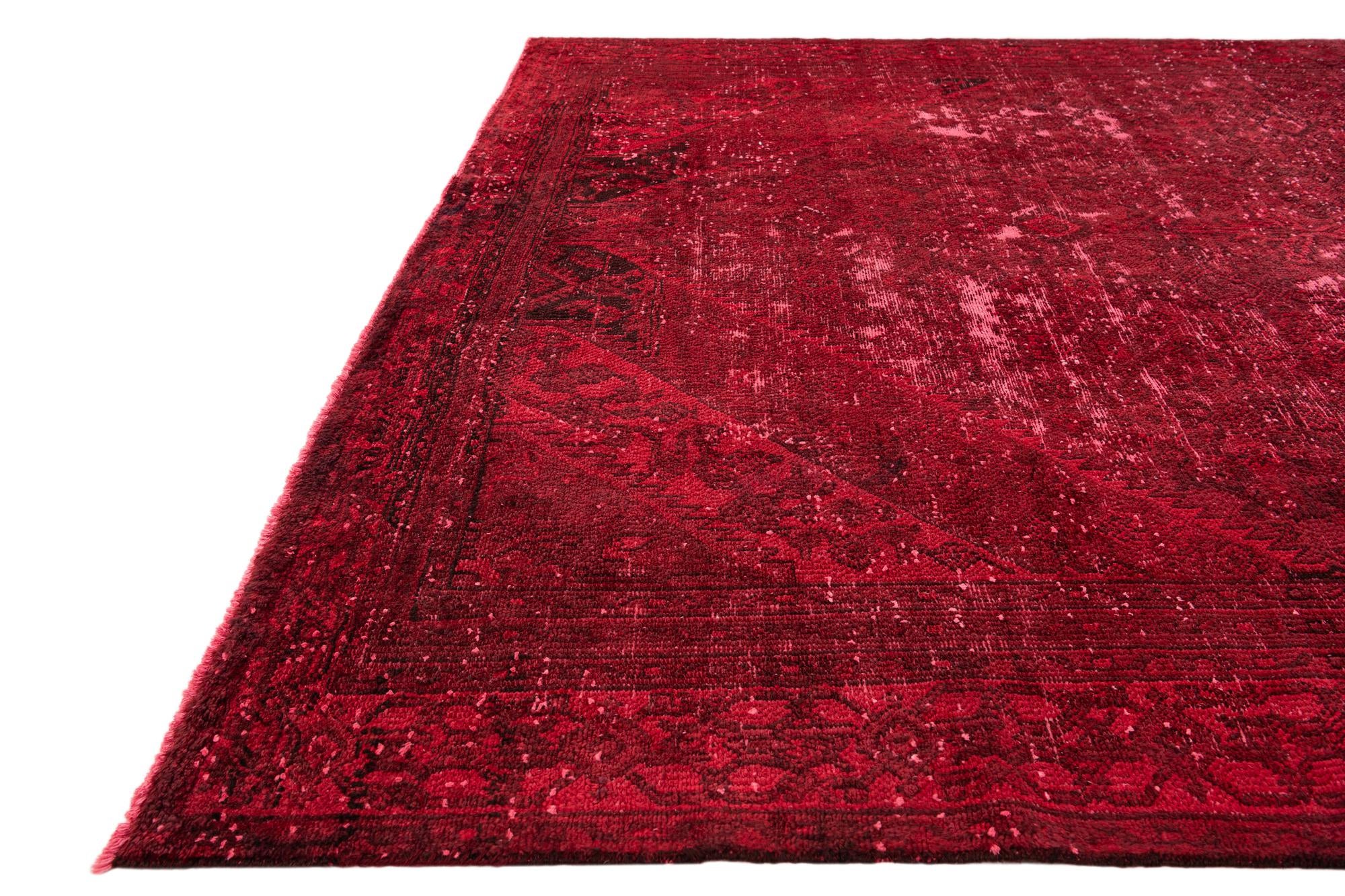 7' 6 x 11' 6 Hand Knotted Ultra Vintage Persian Wool Rug