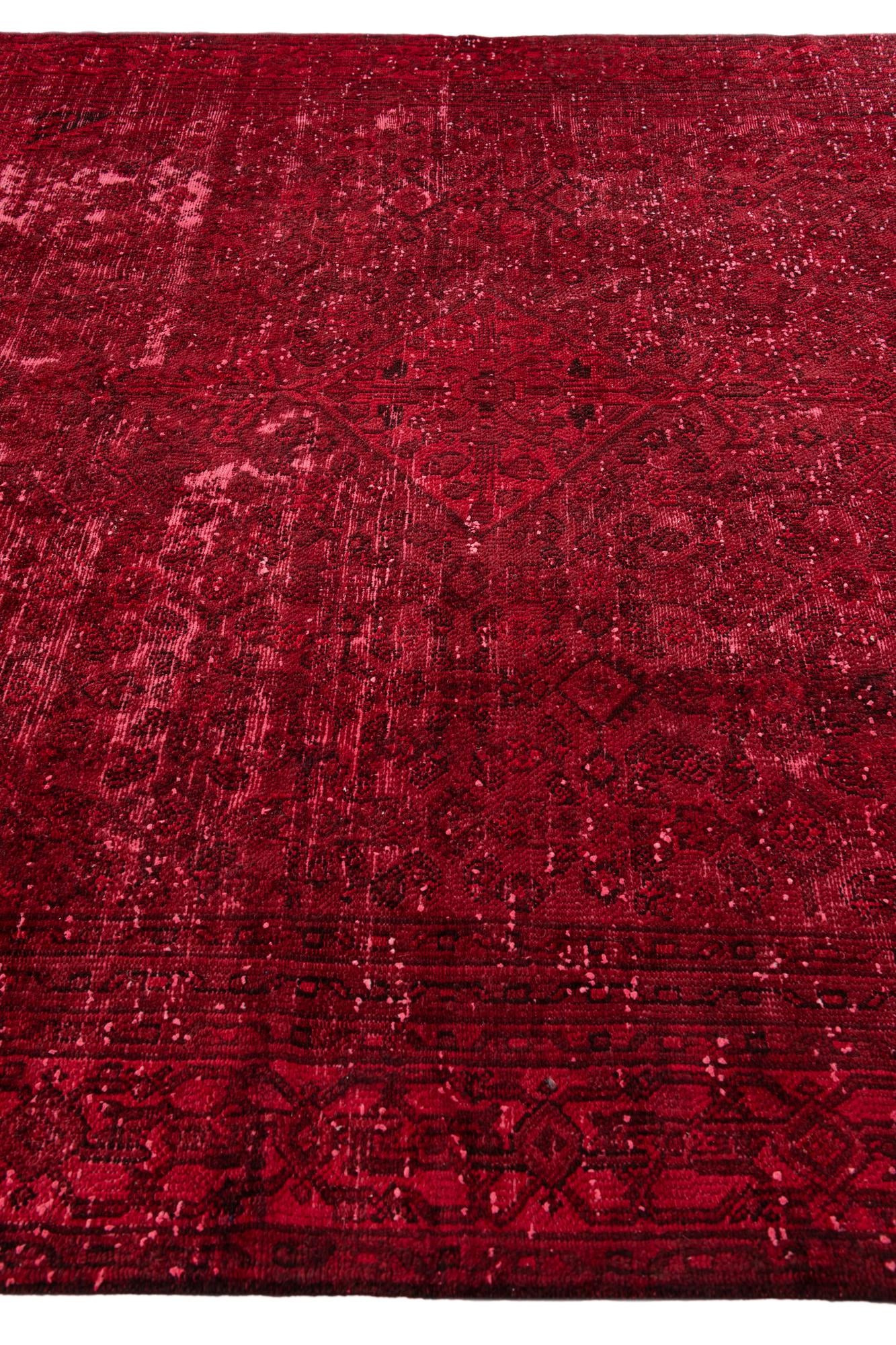 7' 6 x 11' 6 Hand Knotted Ultra Vintage Persian Wool Rug