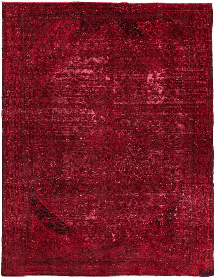 Detail image of 7' 6 x 11' 6 Hand Knotted Ultra Vintage Persian Wool Rug