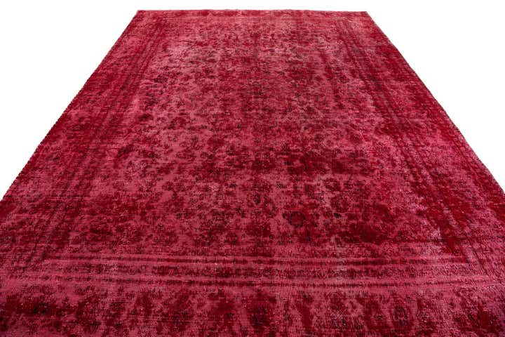 8' 8 x 12' 1 Hand Knotted Ultra Vintage Persian Wool Rug